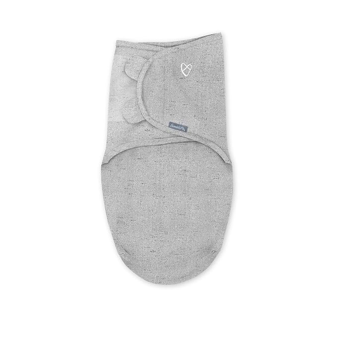 SwaddleMe by Ingenuity Easy Change Baby Swaddle in Size Small/Medium, 0-3 Months, 7-14 Pounds, 3-Pack with Easy Change Zipper - Little Bees