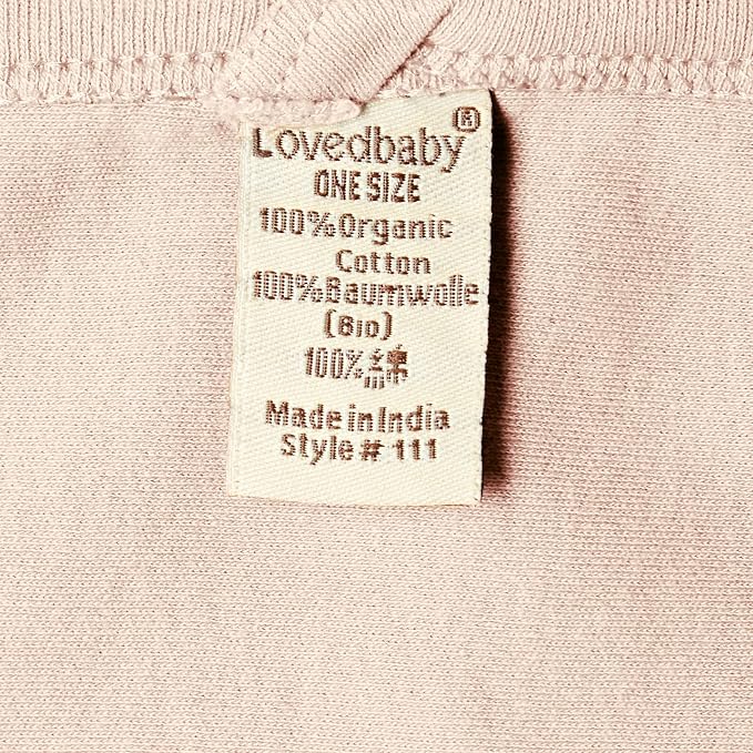 L'ovedbaby Unisex Baby Organic Cotton Swaddle Blanket, GOTS Certified, 37" x 37" Super Soft & Hypoallergenic