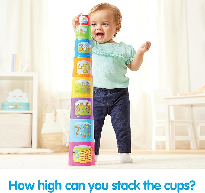 Kidoozie | Little Learner’s Trio | Baby’s First Activity Toy Set for Infants & Toddlers with Sensory, Stacking & Cause & Effect Play, Early Learning Ages 6+ Months