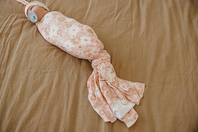 Copper Pearl Baby Swaddle Blanket - Premium Knit Baby Blanket, Large Soft Stretchy Receiving Blankets for Baby Girl, Swaddles for Newborn, Infant, and Toddler (Penny)