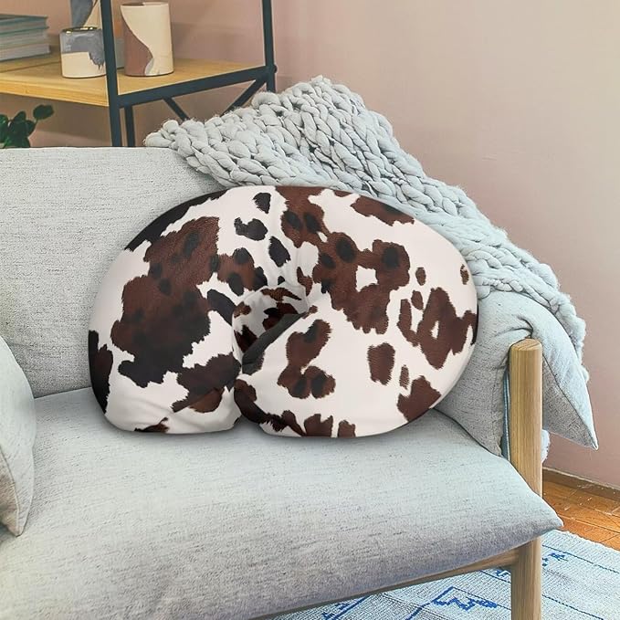 Cow Hide Nursing Pillow Covers, Nursing Pillow Slipcovers Breastfeeding Newborn Infant Feeding Cushion Cover Case