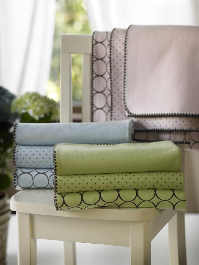 SwaddleDesigns Large Receiving Blanket, Ultimate Swaddle for Baby Boys, Girls, Softest US Cotton Flannel, Best Shower Gift, Made in USA, Brown Polka Dots on Lime (Mom's Choice Award Winner)