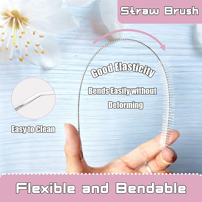 Straw Cleaner Brush Set Multi Sizes:10-inch & 14-inch,Straw Brush for Baby Bottles,Stanley Straw Cleaner Brush Extra Long for 40/30/20 oz Stanley Cups,Straw Cleaning Brush for Various Straws.