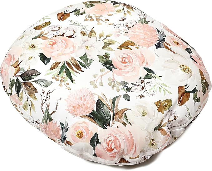 Ultra Soft Nursing Pillow Cover, Removable Breathable Cotton Slipcover for Breastfeeding & Maternity Support, Multifunctional Feeding Cushion Cover for Mom and Baby (A)