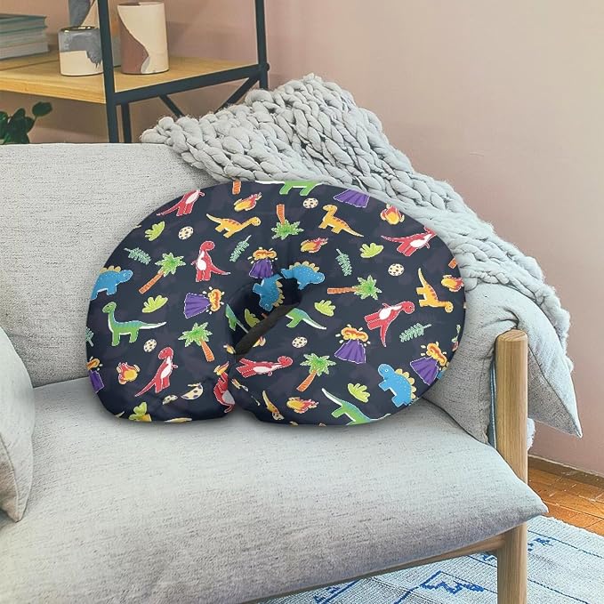 Dinosaur Tree Nursing Pillow Covers Slipcovers for Breastfeeding Moms, Ultra Soft Breathable Feeding Pillow Slipcover for Baby Boy Girl