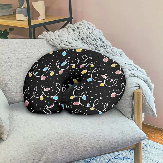 Colorful Light Nursing Pillow Detachable Newborn Original Breastfeeding Slipcover Case and Positioner Lightweight Head Support Protector Cushion Essential with Hidden Zipper