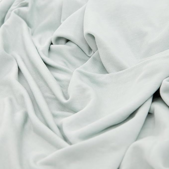 Little Unicorn Premium Stretch Knit Swaddle Blanket | Super Soft with Optimal Stretch & Breathability for swaddling (Frost Green)