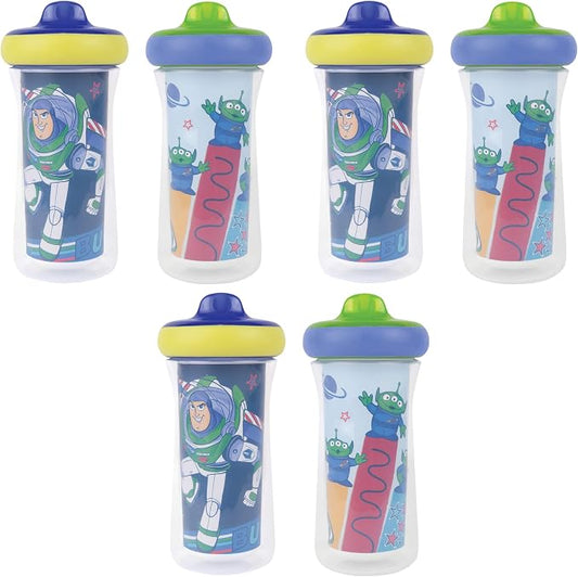 The First Years Disney/Pixar Toy Story Insulated Sippy Cups, 9 Ounces (Pack of 6)