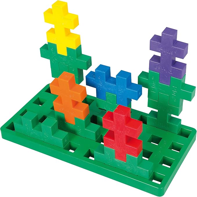 PLUS PLUS Learn to Build Big, Basic - 60 Interlocking Building Blocks for Toddlers and Preschool, Gifts for Boys & Girls