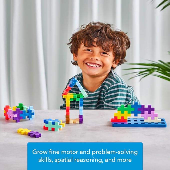 PLUS PLUS Learn to Build Big, Colorverse - 60 Interlocking Building Blocks for Toddlers and Preschool, Gifts for Boys & Girls