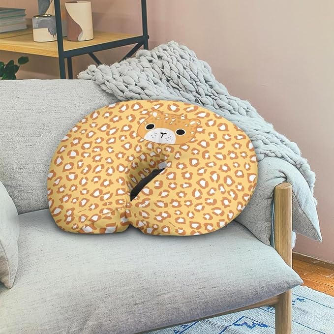 Yellow Panther Nursing Pillow Cover, Ultra Soft Comfortable Newborn Nursing Pillow Case Breathable Soft Slipcover for Baby Boy Girl