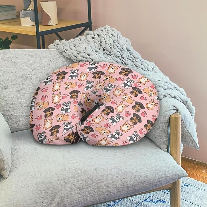 Poppy Dog Nursing Pillow Cover for Feeding Pillow Hidden Zipper Design Nursing Pillow Case U-Shaped Soft and Skin-Friendly