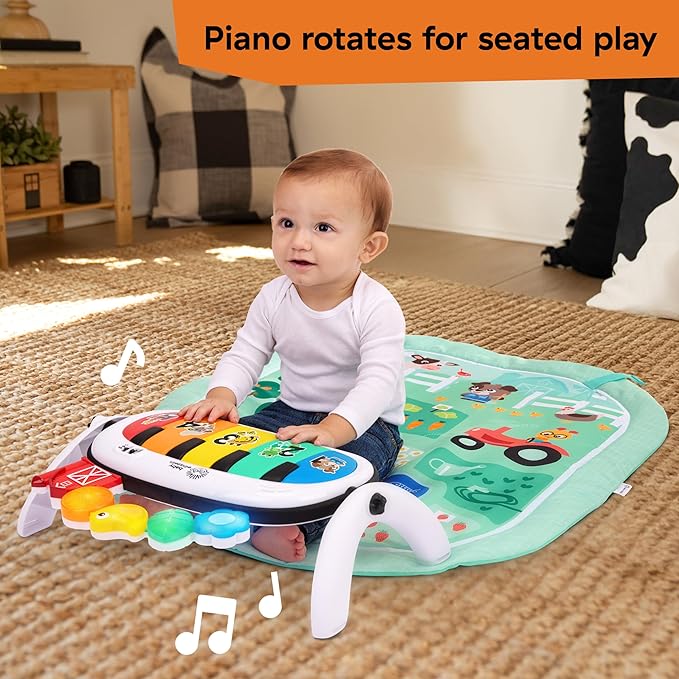 Baby Einstein Farm Explorers 4-in-1 Kickin??Tunes Musical Meadow Music & Language Discovery Gym, Ages 0 Months and Up