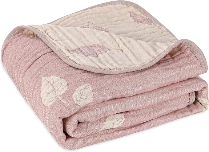 Ultra Soft Muslin Baby Blanket,A Versatile Swaddle and Bed Blanket for Babies, Toddlers, Boys, and Girls (Terra Dusty Rose)