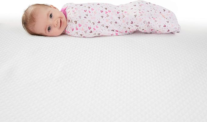 SwaddleMe by Ingenuity Compression Baby Swaddle Pod, Two-Way Zipper for Easy Diaper Changes, Improves Sleep & Calms Startle Reflex, 0-2 Months, 1.0 TOG, 2-Pack - I Heart You