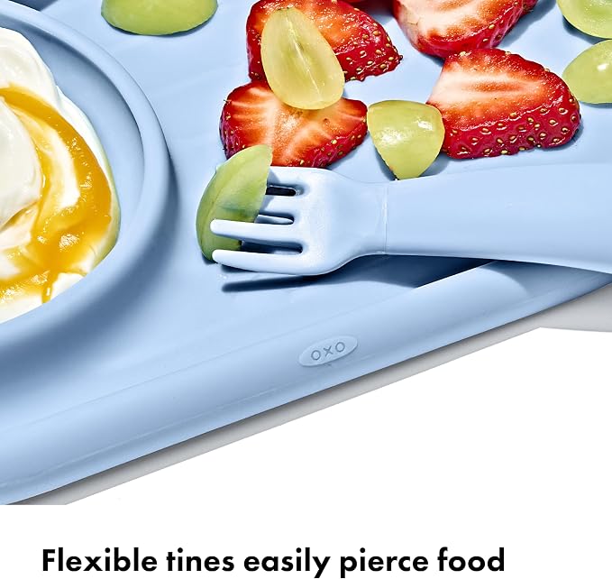 OXO Tot Mini Fork & Spoon Set – Dusk, Baby Essentials