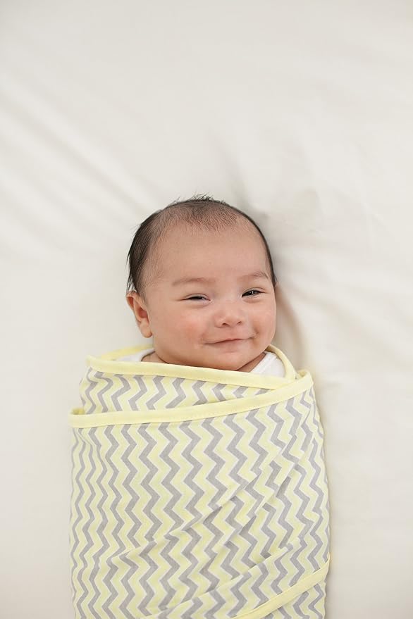 Miracle Blanket Swaddle Wrap – Help Your Newborn Sleep Longer – Soft & Secure Sleep Sack for Infants – Easy-to-Use Swaddling Blanket for a Calm Baby (Owls with Purple Trim)