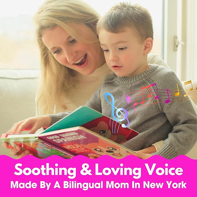 Coco Learns Spanish Vol. 1 - Book for Toddlers 1-3 ??Musical Books for Kids, Interactive Baby Sound Book, Educational Song Learning Toys, Bilingual Music Toy for Babies, Libros para ninos en Espanol