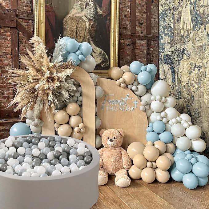 GOGOSO Ball Pit Balls for Toddler, Baby Plastic Playballs Kids Soft Pastel Pelotas Non-Toxic BPA-Free Gray+Pearl Gary+ White, 500 Balls