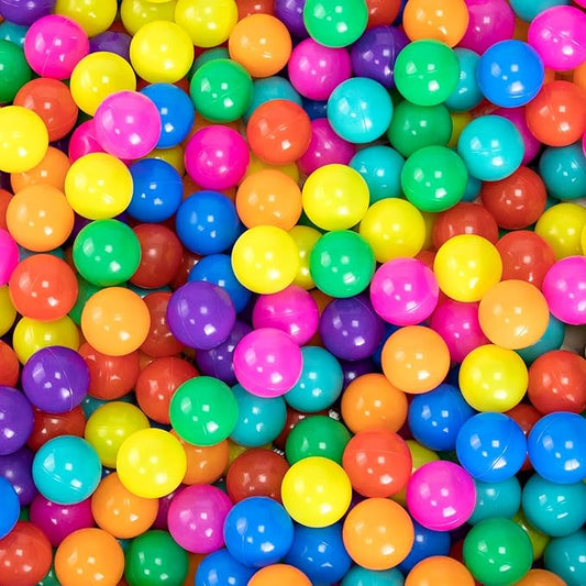 Markdang 170 PCS Ball Pit Balls 2.1-2.2??Free Crush Proof Plastic Ball for Baby and Toddler -8 Bright Colors with Zip Storage Bag,Baby Pool Water Toys,Kiddie Pool
