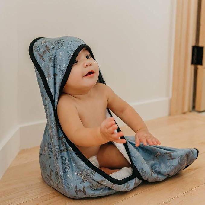 Copper Pearl Premium Knit Hooded Bath Towel Starships