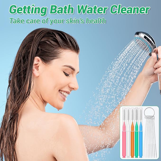 MAPVOLUT 70-in-1 Shower Head Cleaner Kit - 50 Micro Brushes + 20 Steel Picks for Clogged Nozzles, Stanley Cups, 3D Printers, Faucets -Each Tools Storage Case, Tiny Hole Unclogging Tool