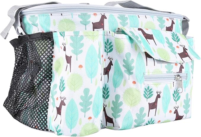 EUBUY Universal Stroller Organizer - Large Storage Bag with Cup Holders, Fits Most Baby and Pet Strollers