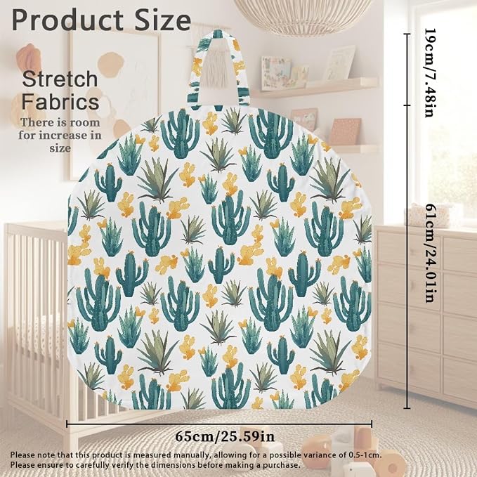 Cactus Nursing Pillow Cover Womens Breastfeeding Pillow Cover for Baby Snug Fits Newborn Nursing Pillow Case Super Soft Breathable Pillowcase Pillow Not Included