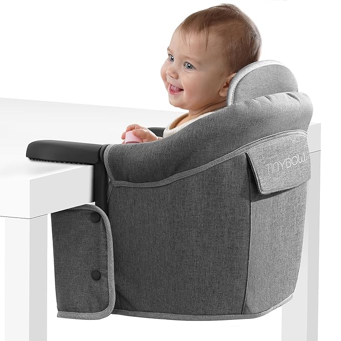 Hook On High Chair for Baby - Baby High Chair that Attaches to Table - Clip On High Chair to Table - Portable High Chair for Travel, Highchair for Baby Seat - Portable Baby Chair for Eating