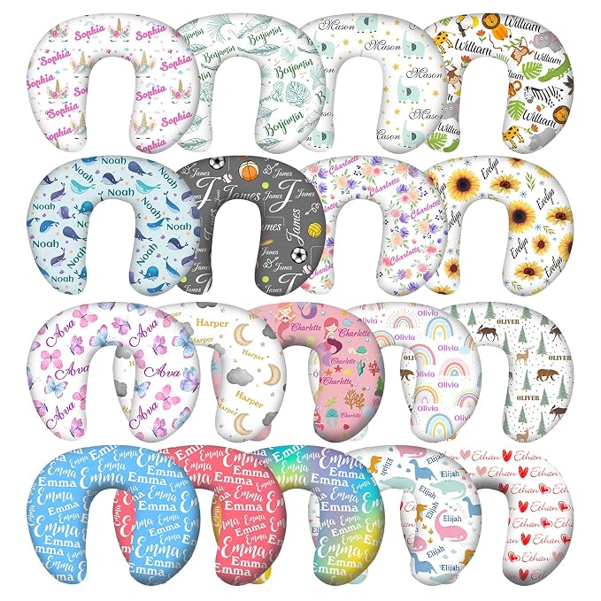 Personalized Baby Nursing Pillow Cover Custom with Name Customized Boy & Girl Gifts