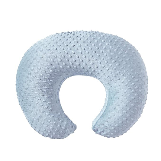 ESEN Nursing Pillow and Body Positioner for Breast Feeding and Bottle Feeding, Ultra Soft Baby Breastfeeding Pillows with Removable Nursing Pillow Cover for More Support for Mom and Baby (Blue)