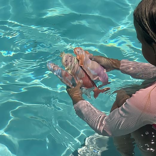 SUNNYLiFE Pool Dive Toys for Kids | Set of 3 Mermaid Diving Toys, Sand-Weighted Sinking Pool Toys for Toddlers Ages 3-8, Soft Natural Rubber Bath Toys - Dive Buddies Melody Mermaid Multi