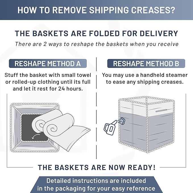 NaturalCozy Storage Cubes 9?�x9?�x7?�Cotton Rope Woven Baskets for Organizing 3-Pack | 9 Inch Cube Storage Bin | Small Basket for Shelf Nursery, Pantry, Decorative Plant, Bathroom Closet, Toy Gift