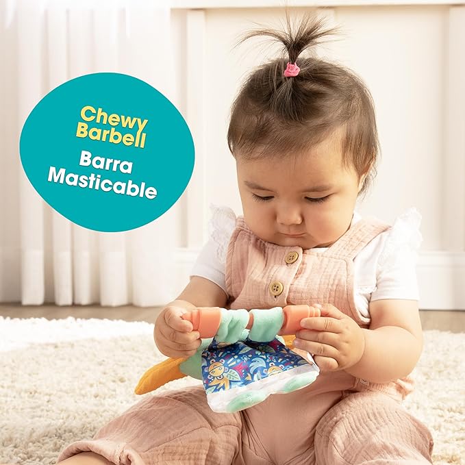 BEBE FUERTE Move & Groove Crinklie Elephant by Robin Arzon - Baby Crinkle Toys - Sensory Toys for Fine Motor Skills - Baby and Toddler Gifts for Ages 0 Months and Up