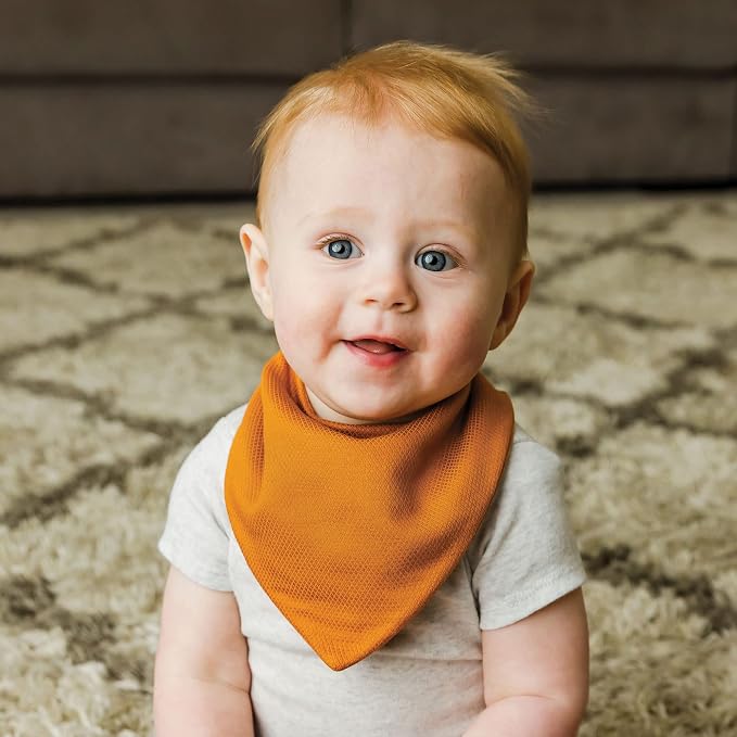 Tiny Twinkle Bandana Scarf Bibs - Water Resistant and Absorbent Drool and Teething Baby Bibs