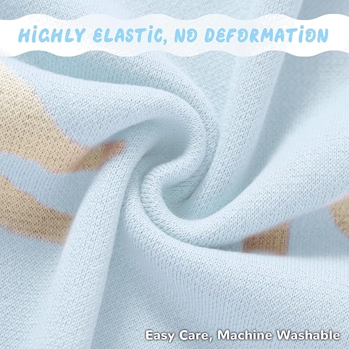 Receiving Baby Blanket,100% Luxury Cotton Knit Baby Blanket,Lightweight Cozy Neutral Swaddling Blanket for Newborns,Boys & Girls,Infant and Toddler