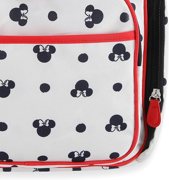 Disney Mickey Mouse Baby Multi-Functional Diaper Bag Backpack with Changing Pad, Stroller Attachment and Insulated Bottle Holder Pockets