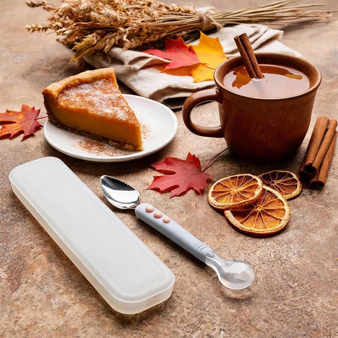 Kids spoons comfort grip kitchen gadgets, Kitchen spoons kids utensils for fruit puree food ice cream home apartment school restaurant travel camping picnic, Durable practical accessory