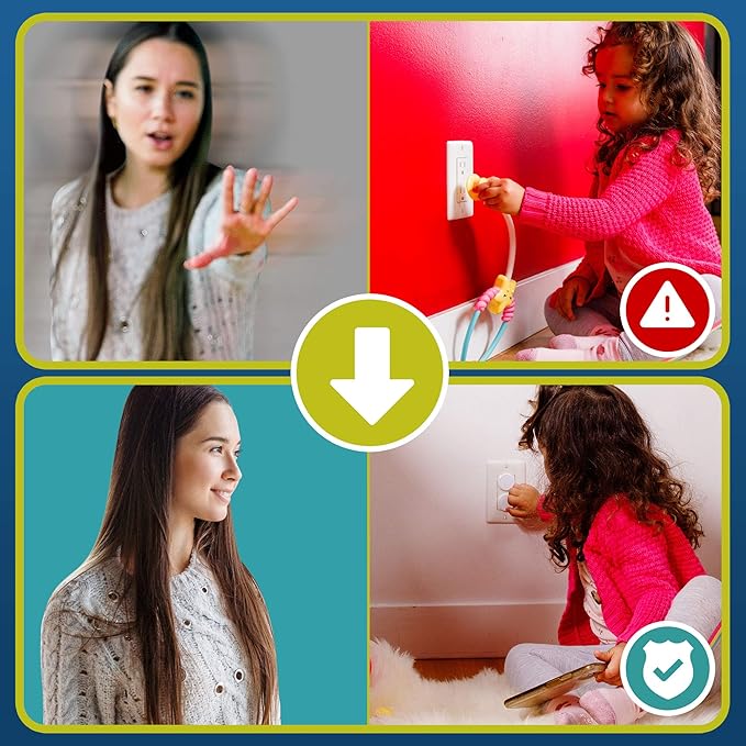 Clear Outlet Covers (50 Pack) Value Pack ??Baby Safety Outlet Plug Covers ??Durable & Steady ??Child Proof Your Outlets Easily