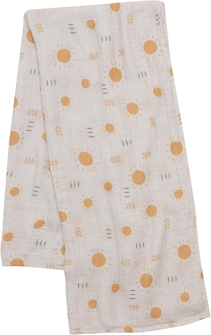 Lambs & Ivy Jungle Adventure 2-Pack Cotton Muslin Newborn Baby Swaddle Blankets