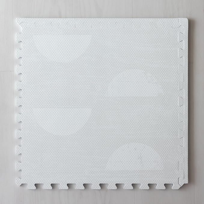 Little Landings Baby Play Mat for Floor - Aura Pearl (4x6ft) - Premium EVA Foam Play Mat for Babies & Toddlers (Ages 0-5+) Non-Toxic Playmat for Tummy Time, Crawling & Playroom - Stylish & Comfortable