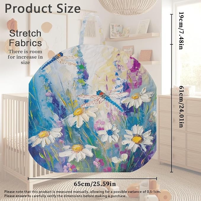 Dragonfly Nursing Pillow Cover for Breastfeeding Pillows Breastfeeding Pillow Slipcovers for Baby Boys & Girls Ultra Soft Infant Nursing Pillowcase Pillow Case for Newborn