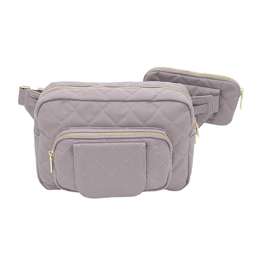Lion & Light® Small Diaper Bag - Mini Diaper Bag with Portable Changing Pad, Crossbody Bags for Baby & Toddler, GreyTravel-Friendly Baby Tote with Adjustable Strap & Zippered Pockets