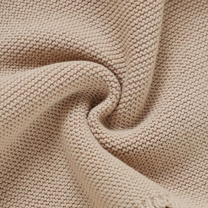 Neiwech Sheep Snuggle Loveys for Babies Cotton Baby Security Blanket for Newborn Infant Boys Girls Camel