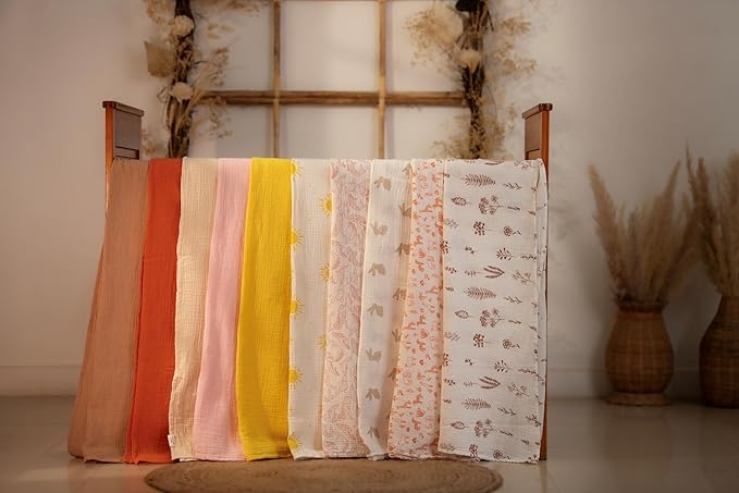 Muslin Swaddle Baby Blanket for Boys and Girls, 100% Cotton, Swaddles for Newborns, 47"x47", Soft Breathable Skin Friendly Warm ??Pack of 2