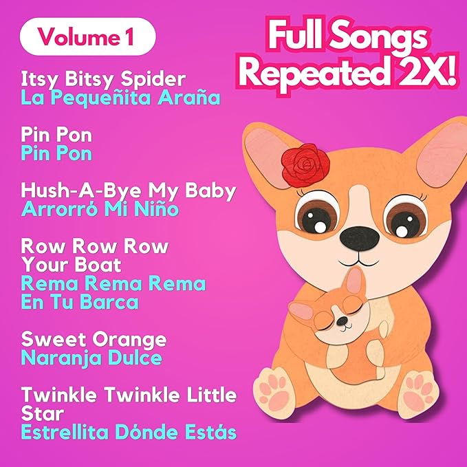 Coco Learns Spanish Vol. 1 - Book for Toddlers 1-3 ??Musical Books for Kids, Interactive Baby Sound Book, Educational Song Learning Toys, Bilingual Music Toy for Babies, Libros para ninos en Espanol