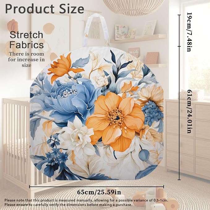 Elegant Floral Pillow Covers for Breastfeeding Pillow Soft and Stretchy Breastfeeding Pillow Covers for Breastfeeding Mom,Cozy Nursing Slipcover for Boys and Girls Pillowcase