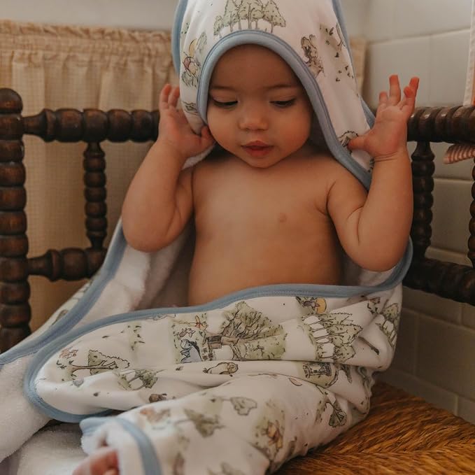 Copper Pearl Premium Knit Hooded Bath Towel Hundred Acre Wood