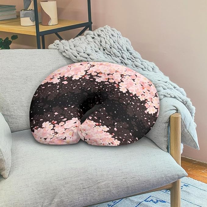 Cherry Blossom Nursing Pillow Covers, Machine Washable Premium Fabric Fits The Original Support Pillow for Breastfeeding and Bottle Feeding, Cover Only