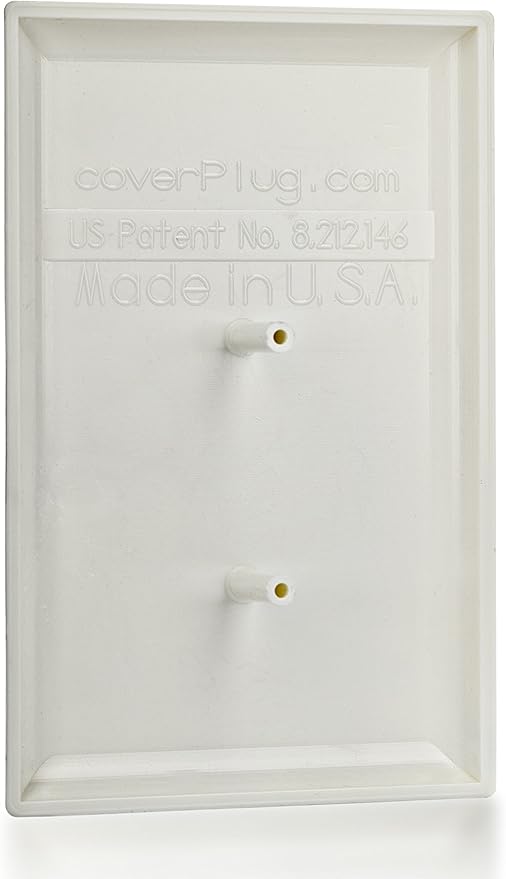 Paintable Childproof Wall Outlet Cover ??2 Pack Blank Electrical Outlet Cover for Baby Safety and Room Cohesion